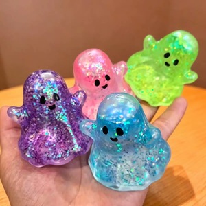 Regalos para Fiestas de Halloween: Juguetes Blandos de Fantasma, Calabaza y Murciélago con Purpurina, para Aliviar el Estrés, Juguetes para Apretar, Ideal para el Día de las Brujas - Product Image 4