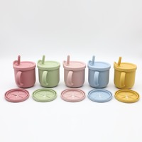Sans aspiration, sans Bpa, Logo imprimé, imperméable, assiette et cuillère en Silicone, bol pour bébé, bavoir, plats pour enfants, ensemble d'alimentation pour bébé en Silicone
