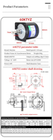 Moteur synchrone AC 220V 68 KTYZ 28W, moteur synchrone à aimant permanent, moteur à engrenages 220V, haute vitesse