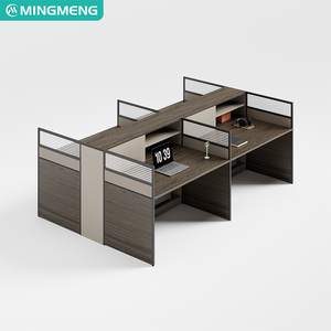 ชุดโต๊ะทำงานสำนักงานดีไซน์ทันสมัย - สถานีทำงานสำหรับหลายคนพร้อมตัวแบ่งพื้นที่เก็บของ - Product Image 5