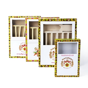 Boîte rigide magnétique pliable personnalisée Dr.Box avec couvercle à fermeture magnétique, emballage pour cigares, boîtes pliantes en papier avec fenêtre transparente - Product Image 4