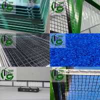 Terrain de padel mobile à démontage rapide, réutilisable pour les entreprises de location, terrain de padel portable avec base en acier de 14 mm, sans perçage