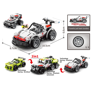 Bán Buôn Xây Dựng Khối Kéo Trở Lại Công Nghệ Xe Thực Tế Racing Xây Dựng Khối Thiết Kid Đồ Chơi Lắp Ráp Đơn Giản - Product Image 5