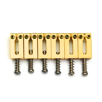 Precision CNC Machined Brass Saddle Flat Top Guitar Bridge Saddles 10.8x20x5.5MM Solid Brass for Electric Guitar Parts