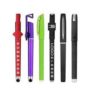 Advertising Promotional Custom Plastic Gel Pen With Grip - Product Image 1