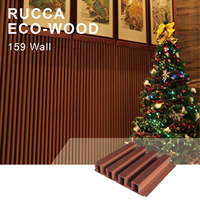 Rucca Haute Qualité 159*28mm WPC/WPVC Décoratif Intérieur Mur et Plafond Panneaux Bois Plastique pour Revêtement Plafond Carreaux