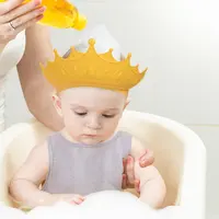 Wellfine หมวกคลุมอาบน้ำสำหรับเด็ก,หมวกปกป้องขณะอาบน้ำอาบน้ำหมวกอาบน้ำเด็กทารกปรับขนาดได้กันน้ำ
