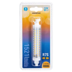 Lampada LED R7s 12W 118mm, efficiente, lunga durata; ideale per l'illuminazione interna ed esterna, risparmia energia. - Product Image 2