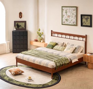 <span class=keywords><strong>Letto</strong></span> Moderno in Legno Massello Stile Francese, Imbottito, Doppio, Color Crema, per Camera da <span class=keywords><strong>Letto</strong></span> Principale, Ecologico e Salvaspazio - Product Image 1
