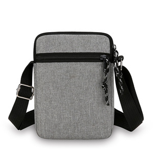 Bolso de Pecho Simple de Lona para Hombre, Color Gris, Portátil y Ligero, para Uso Diario, Primavera 2025 YZ8820 - Product Image 1