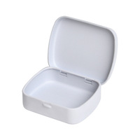 Mini Rectangle personnalisé 60*47*15mm noir charnière fer blanc boîte en fer blanc alimentaire sucre sourcil emballage Flip menthe bonbons gomme métal conteneur