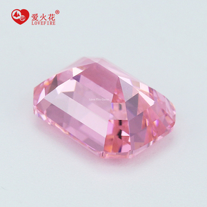 Venta Especial de Circonita Cúbica Sintética Rosa con Corte Asscher Alargado de 4*6mm a 9*10mm, 5A CZ - Product Image 4