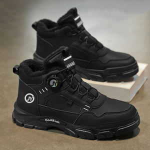 Botas de Invierno para Hombre, Estilo Martin, Forradas de Felpa, Retro Británico, con Suela Gruesa y Forro de Algodón Cálido - Product Image 3