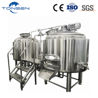 Micro-brasserie TONSEN haute productivité 200L 300L 500L, équipement de brasserie avec cuve sous pression