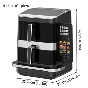 267168 Four à pizza multifonction 3-en-1 avec friteuse à air et grill pour cuisine, Nouveau modèle 2026 - Product Image 4