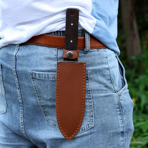 مقبض خشبي من الصلب المقاوم للصدأ 3cr13 عالي الجودة, أداة للحفر في الحديقة ، سكين هوري هوري الياباني مع الحقيبة الجلدية - Product Image 4