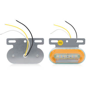 Luz Lateral LED de Repuesto de 12V 1W, Blanca y Amarilla, Doble Color, Impermeable IP68, para Camiones, Coches, Tractores, Semirremolques - Product Image 3