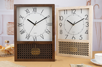 Horloge à pendule de style rétro antique avec chiffres romains pour la maison ou le bureau