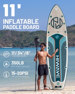 Hot Style OEM Wooden Sup Paddle Board Waterplay Surfing <b>Inflatable</b> Stand up Wood Supboard With All Accessories HW04 Paddle Board - Product Image 5