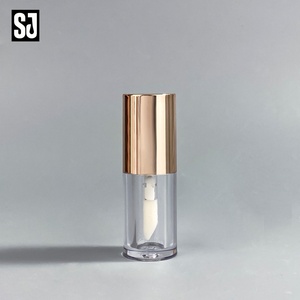 Contenants de brillant à lèvres vides en argent rechargeables de luxe en gros, tubes d'emballage pour brillant à lèvres pour cosmétiques - Product Image 2