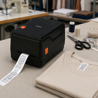 Mesin Pencetak Label Kain Satin Thermal Transfer untuk Pakaian dengan Mesin Pencetak Label Perawatan Cuci