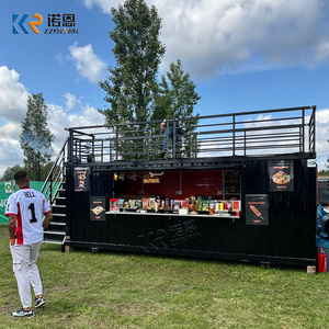Ristorante Container a Due Piani, Food Truck Container, Caffetteria con Posti a Sedere sul Tetto, Cucina Mobile Container Standard UE - Product Image 1