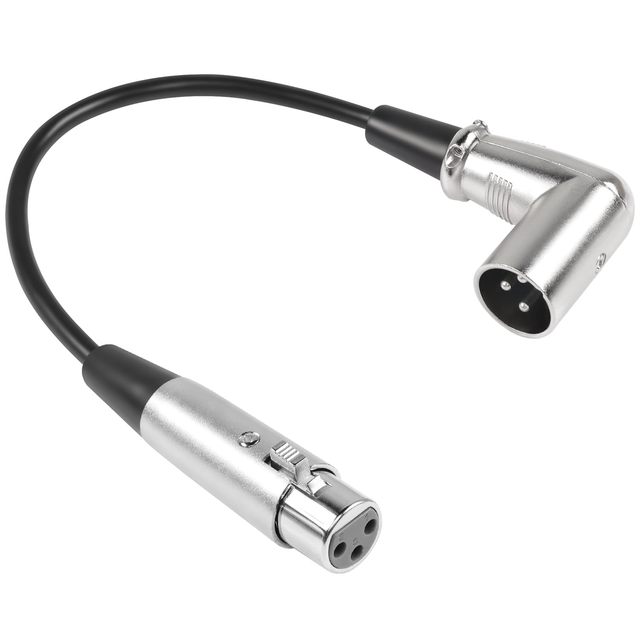 Factory Custom Length 100M Right Angle XLR Male to XLR Female Professional Mic Cable Balanced 3 Pin XLR Sound Cable