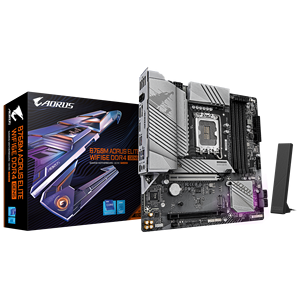 Carte mère B760M AORUS ELITE WIFI6E DDR4 GEN5 lga1700, RAM DDR4, processeur Intel Core i3 i5 i7 i9, carte mère Intel B760 micro-ATX, neuve - Product Image 2