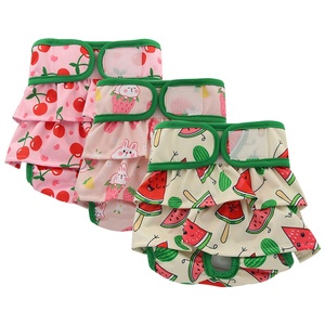 Ohbabyka-<span class=keywords><strong>pañal</strong></span> lavable de alta calidad para mujer, bonito patrón ajustable suave, reutilizable, cómodo para perro y <span class=keywords><strong>mascota</strong></span> - Product Image 5