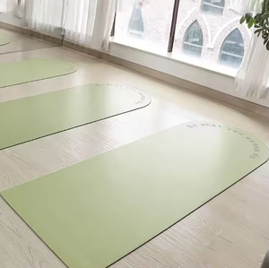 Tapete de Yoga MD Extra Largo, Ecológico, de Goma Natural PU con Arena de Oliva, 5mm, Antideslizante, Impermeable, Plegable, para Ejercicio en Casa, Fitness, Hot Yoga - Product Image 1