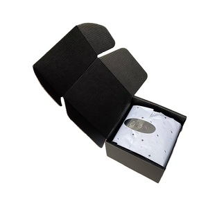 Mailer Box Wholesale Black Shipping Boxes Custom Logo Cardboard Mailer Box Black Corrugated Boxes
