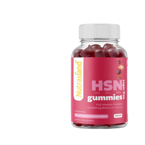 Hot-Selling Hautpflege Rüstung Gummy Multi vitamin Biotin Gel in Erdbeer Kirsch geschmack für Erwachsene Nahrungs ergänzungs mittel - Product Image 1