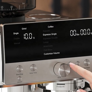 Bean-to-Cup Espressomaschine mit integriertem Mahlwerk für Cold Brew, halbautomatische Kaffeemaschine mit Milchaufschäumer für Zuhause - Product Image 4