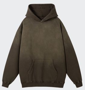 Custom Logo INS Style <b>Padded</b> Heavyweight Knitted Fabric Hoodies Solid Color Plain <b>Running</b> Wear for Men New Plus Size T-Shirts - Product Image 5