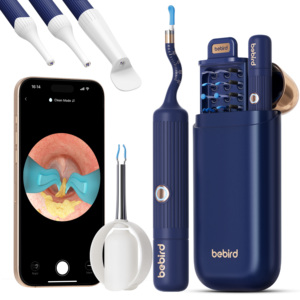Bebird <span class=keywords><strong>2025</strong></span> nueva tendencia herramienta de limpieza Visual del oído Earsight Plus Kit de eliminación de cera del oído con linterna LED limpiador de oídos