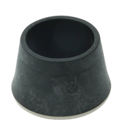 Embout de patte en vinyle noir de 1 pouce Slide Glide |   Pour les pieds de chaise : déplacement facile et protection du sol |   Protection des sols et des surfaces