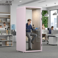 Cabinas de oficina insonorizadas de Alibaba, cabinas de vidrio con reducción de ruido para biblioteca
