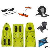 Kayak modulaire détachable LSF 2025, kayak double pour la pêche, bateau en 3 pièces avec moteur