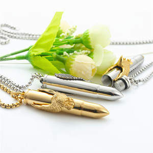 Pendentif Aigle en Acier Inoxydable, Flacon de Parfum en Forme de Balle, Collier pour Homme, Style Punk, Breloque Tendance 2330 - Product Image 4