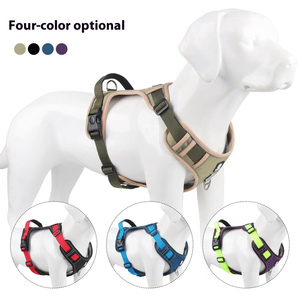 Arnés de <span class=keywords><strong>perro</strong></span> ajustable reflectante duradero cómodo personalizado <span class=keywords><strong>para</strong></span> <span class=keywords><strong>perro</strong></span> mediano grande <span class=keywords><strong>Labrador</strong></span> <span class=keywords><strong>Chaleco</strong></span> de entrenamiento táctico Oxford - Product Image 1
