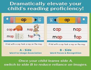 <span class=keywords><strong>Phonics</strong></span> THẺ FLASH học cách đọc trong 20 giai đoạn chữ ghép pha trộn nguyên âm dài âm thanh trò chơi cho trẻ em lứa tuổi 4-8 mẫu giáo - Product Image 4