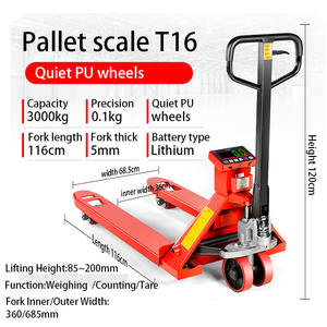 팔레트 핸드 매뉴얼, 3톤 2톤 계량 매뉴얼 전동 스케일 잭 트럭 3000kg <span class=keywords><strong>1.5</strong></span> 전자 지게차 팔레트 스케일 - Product Image 6