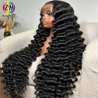 Perruque 30 pouces Raw Filipino Loose Deep Wave, Perruque 40 pouces bouclée Deep Wave Full Lace en cheveux humains, Perruque Lace Front 13x6 Ocean Wave – Fournisseur