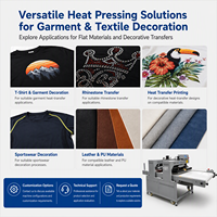 Machine de transfert thermique à ligne continue pour une production d'impression de vêtements et de t-shirts à haute efficacité
