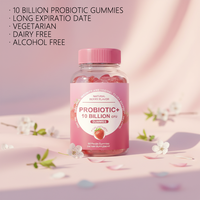 Gummies Probiotiques pour Femmes OEM – Vitamines Probiotiques Féminines pour la Santé Vaginale, Digestive et Immunitaire – 60 Unités, Saveur Fraise