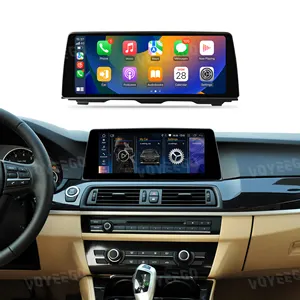 Voyeego pemutar DVD mobil Android, pemutar DVD mobil 1920x720 8 + 64GB layar besar 10.25 inci Video mobil untuk BMW F10 F11 5 seri F10 F11 2010-2016