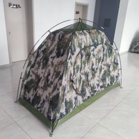 Tente individuelle de camping légère, imperméable, camouflage, style dôme, pour 1 personne