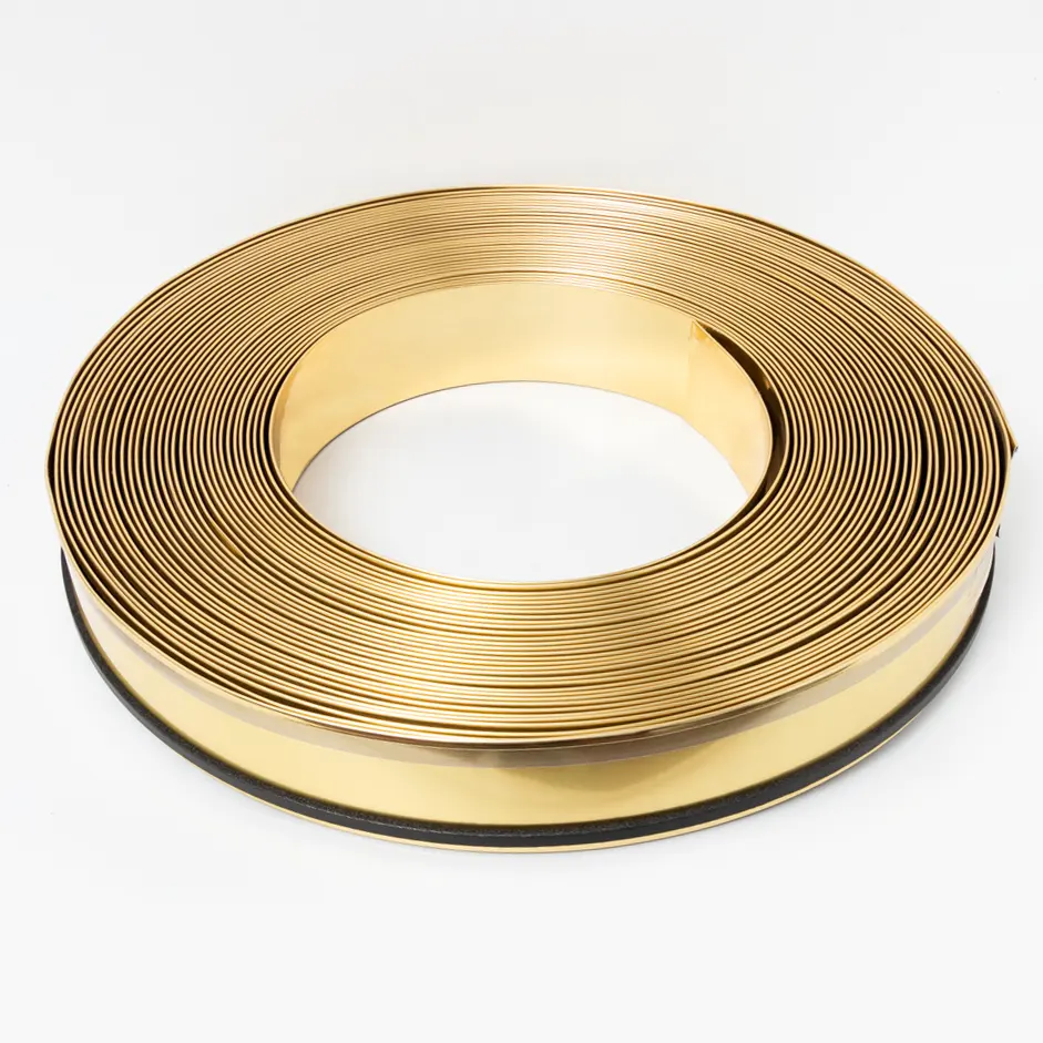 Cheap Trim Ca p Sign Letter Coil Golden aluminium Strip Channelume in alluminio per lettera di canale