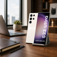 Smartphone de jeu mobile à écran HD CDMA/LTE, double SIM, 7300 mAh, 48MP + 108MP, 16 Go + 1 To, Super S23+ à succès en France