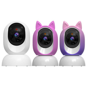 Pet <b>Camera</b> With Cat Ears 1080p Full Hd <b>Night</b> <b>Vision</b> Voice Intercom Rotatable Monitoring For Pet Surveillance - Product Image 1